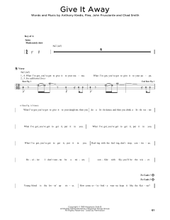Give It Away von Red Hot Chili Peppers (Download) 