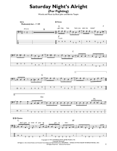 Saturday Night's Alright von Elton John (Download) 