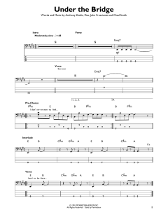 Under The Bridge von Red Hot Chili Peppers (Download) 