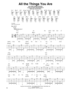 All The Things You Are von Jerome Kern (Download) 
