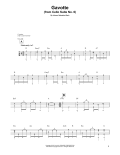 Cello Suite No. 6, BWV 1012 "Gavotte I" von Johann Sebastian Bach (Download) 