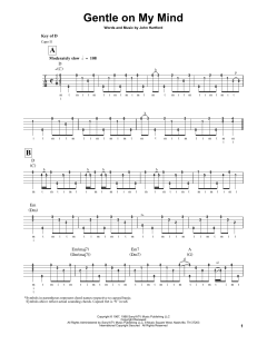Gentle On My Mind von Glen Campbell (Download) 