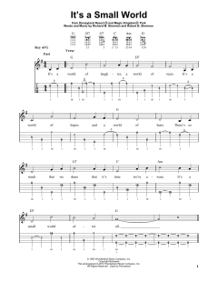 It's A Small World von Robert Bernard Sherman (Download) 