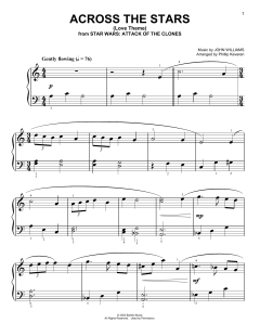 Across The Stars von John Williams (Download) 