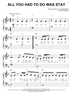 All You Had To Do Was Stay von Taylor Swift (Download) 