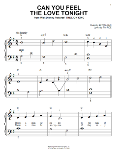 Can You Feel The Love Tonight von Tim Rice (Download) 
