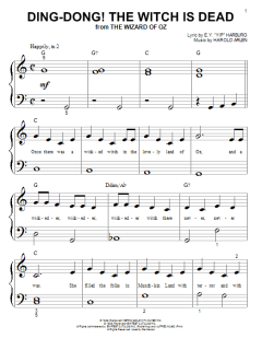 Ding-Dong! The Witch Is Dead von Harold Arlen (Download) 