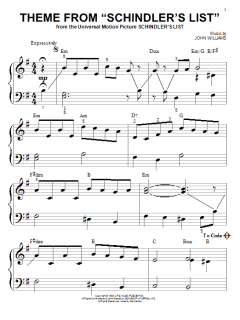 Theme From Schindler's List von John Williams (Download) 
