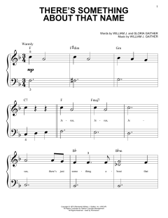 There's Something About That Name von William J. Gaither (Download) 