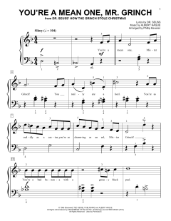 You're A Mean One, Mr. Grinch von Albert Hague (Download) 