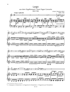 Largo von Johann Sebastian Bach (Download) 