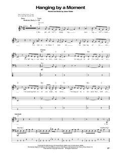 Hanging By A Moment von Lifehouse (Download) 