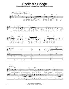Under The Bridge von Red Hot Chili Peppers (Download) 