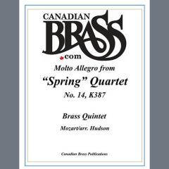 Molto Allegro from Spring Quartet, No. 14, K 387 - Bb Trumpet 1 von Canadian Brass Quintet (Download) 