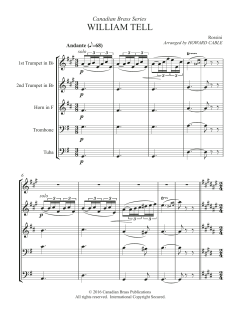 William Tell Overture - Full Score von Canadian Brass Quintet (Download) 