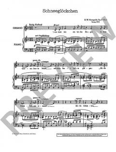 Einfache Lieder op. 9 von Erich Wolfgang Korngold 