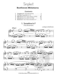 Simplest Beethoven Miniatures von Ludwig van Beethoven 