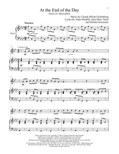 At The End Of The Day von Alain Boublil (Download) 