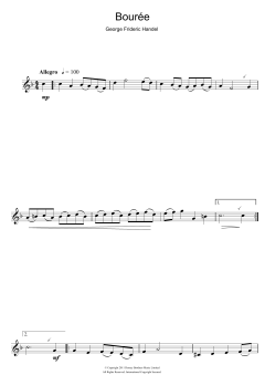 Bouree In G Major von Georg Friedrich Händel (Download) 