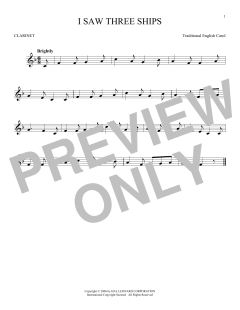 I Saw Three Ships von Traditional English Carol (Download) 