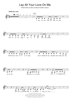 Lay All Your Love On Me von ABBA (Download) 
