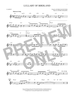 Lullaby Of Birdland von George David Weiss (Download) 