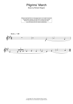 Pilgrims' March von Richard Wagner (Download) 