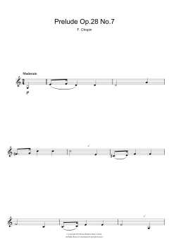 Prelude Op.28 No.7 von Frédéric Chopin (Download) 
