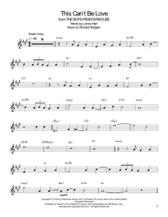 This Can't Be Love von Richard Rodgers (Download) 