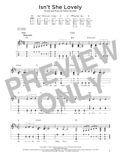 Isn't She Lovely von Stevie Wonder (Download) 