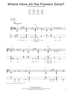 Where Have All The Flowers Gone? von Pete Seeger (Download) 