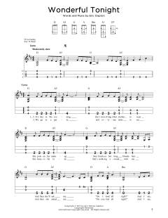 Wonderful Tonight von Eric Clapton (Download) 