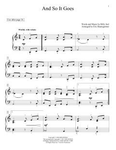And So It Goes von Billy Joel (Download) 
