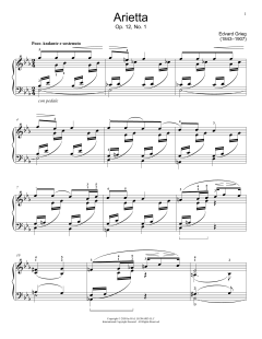 Arietta, Op. 12, No. 1 von Edvard Grieg (Download) 