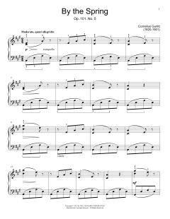 By The Spring, Op. 101, No. 5 von Cornelius Gurlitt (Download) 