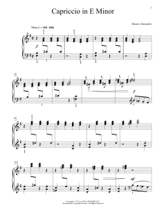 Capriccio In E Minor (Download) 