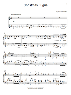 Christmas Fugue von Giovanni Dettori (Download) 