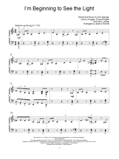 I'm Beginning To See The Light von Jeremy Siskind (Download) 