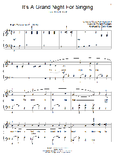 It's A Grand Night For Singing von Richard Rodgers (Download) 
