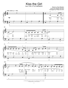 Kiss The Girl von Alan Menken (Download) 