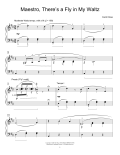 Maestro, There's A Fly In My Waltz von Carol Klose (Download) 