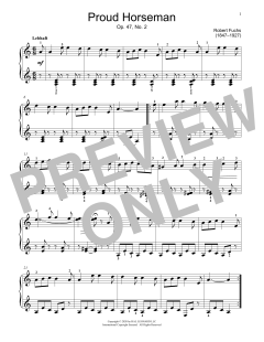 Proud Horseman, Op. 47, No. 2 von Robert Fuchs (Download) 