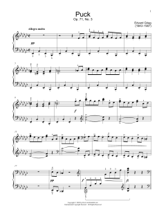Puck, Op. 71, No. 3 von Edvard Grieg (Download) 