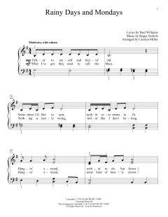 Rainy Days And Mondays von John Thompson (Download) 