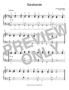 Sarabande von Johann Pachelbel (Download) 
