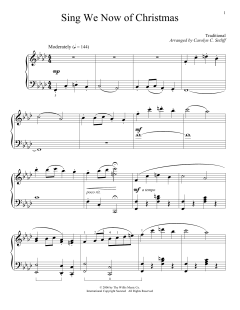 Sing We Now Of Christmas von Traditional (Download) 