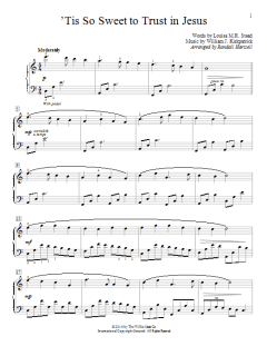 'Tis So Sweet To Trust In Jesus von Louisa M.R. Stead (Download) 