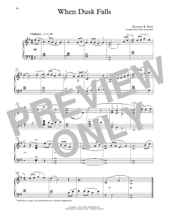 When Dusk Falls von Florence Price (Download) 