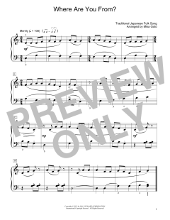 Where Are You From? von Traditional Japanese Folk Song (Download) 