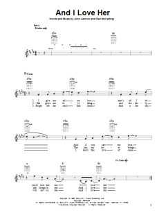 And I Love Her von The Beatles (Download) 
